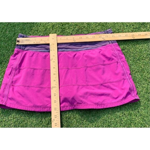Lululemon Pace Rival Skirt II violet pink MINI SKORT SKIRT sz 8 - Picture 3 of 8